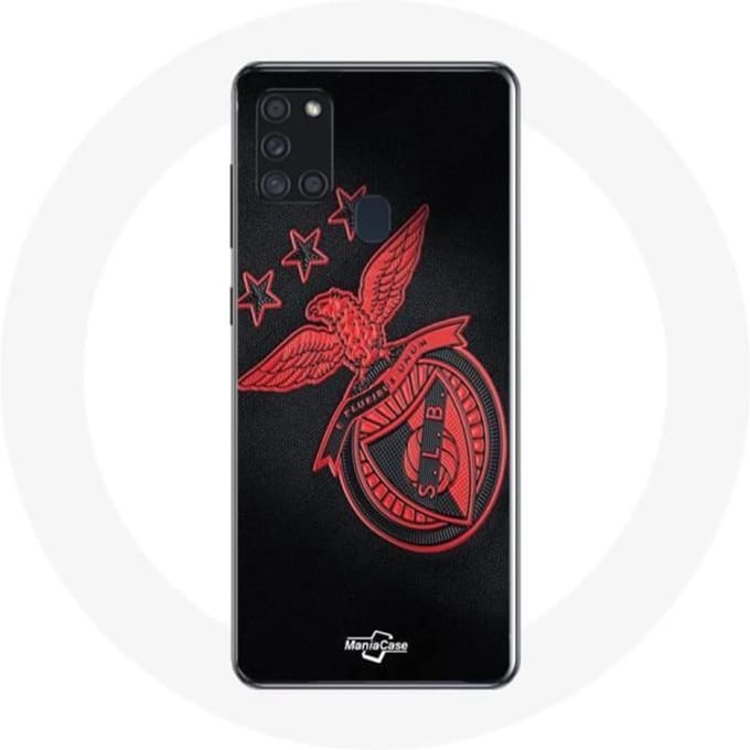 Coque - Maniacase - Samsung Galaxy A21S - Noir - Souple - Motif Benfica noir