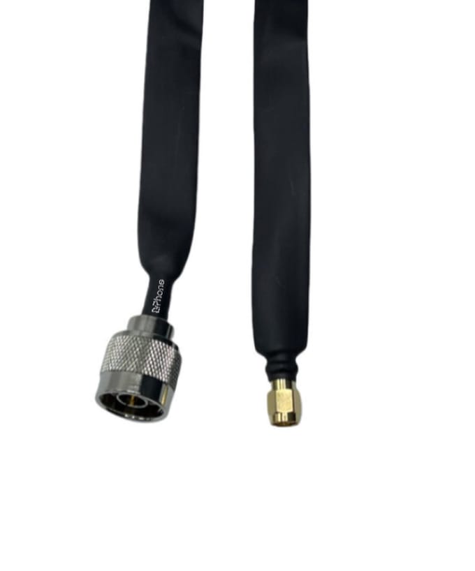 DrPhone SRC3 - Platte Window Kabel - Sma Male naar N-Type Male Coaxiale Kabel  – 45 CM - Voor Raam / Buitengebruik