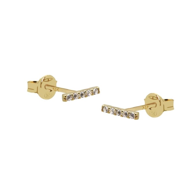Karma Oorbellen Zirconia Diana | Goud