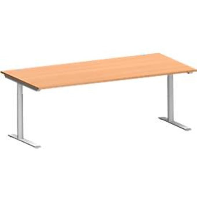 Schäfer Shop Genius bureau MODENA FLEX, 2000 x 1000 mm, beuk