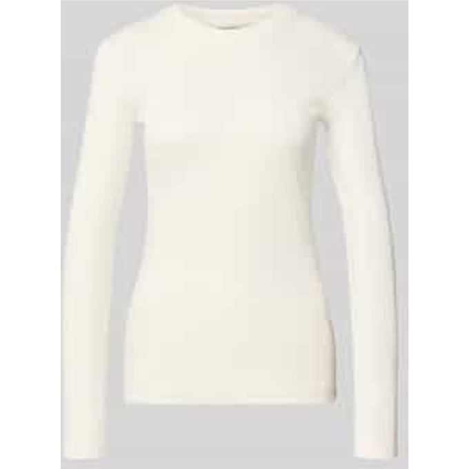Slim fit longsleeve van katoenmix
