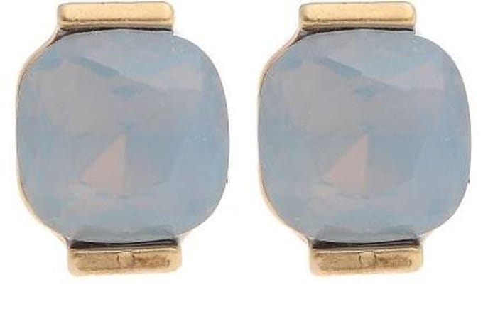 Behave - Oorbel steker glassteen pastel chic avondstijl goudkleur