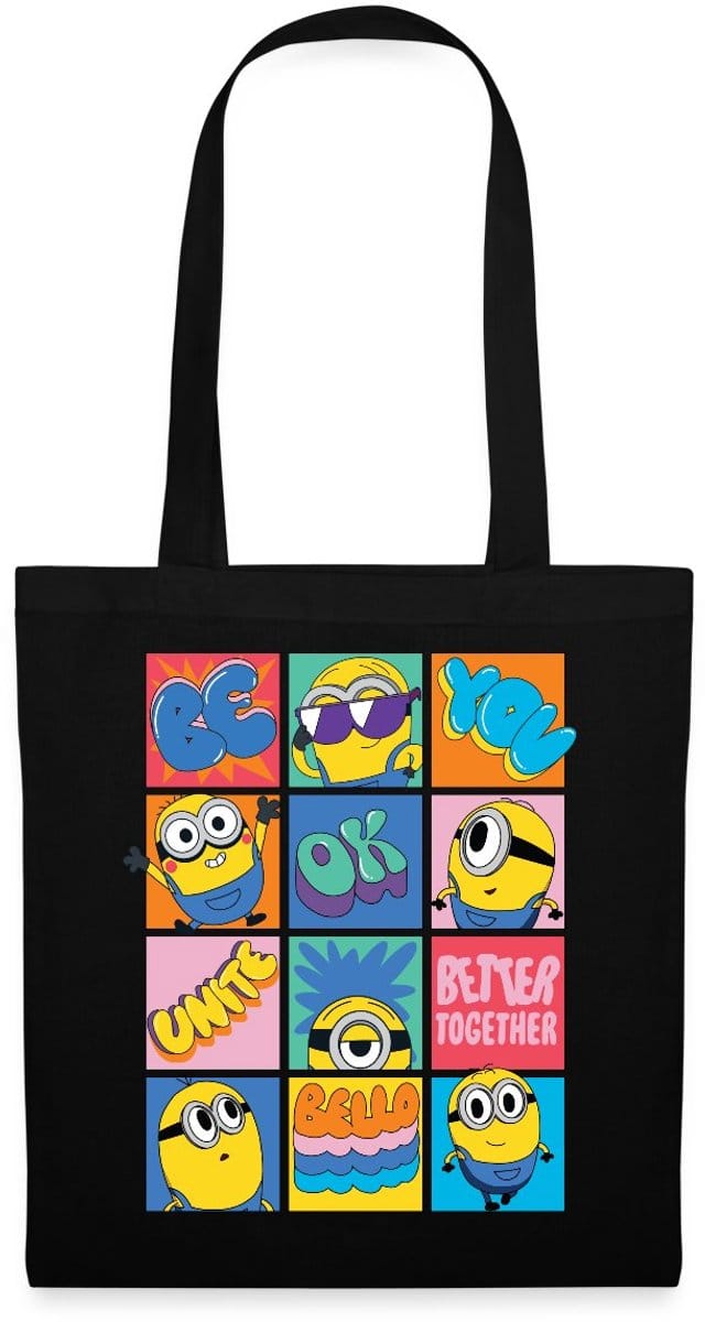 Minions Be You Positief En Lief Ontwerp Tas Van Stof Schoudertas