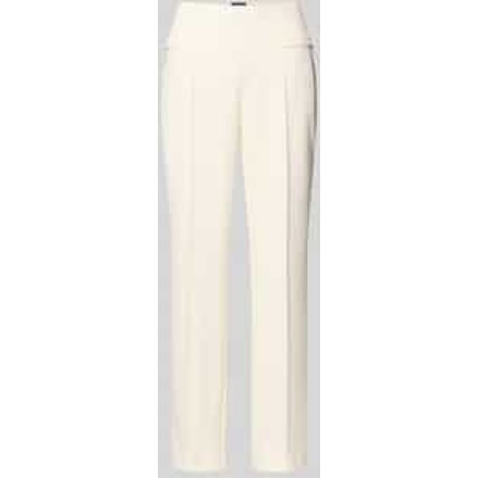 Slim fit stoffen broek met paspelzakken