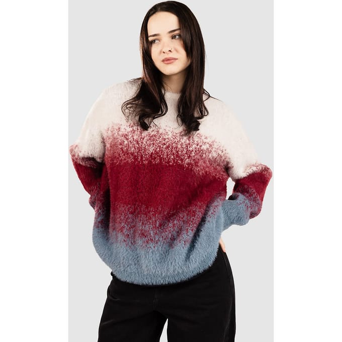 Blue Tomato Fluffy Knit Trui rood
