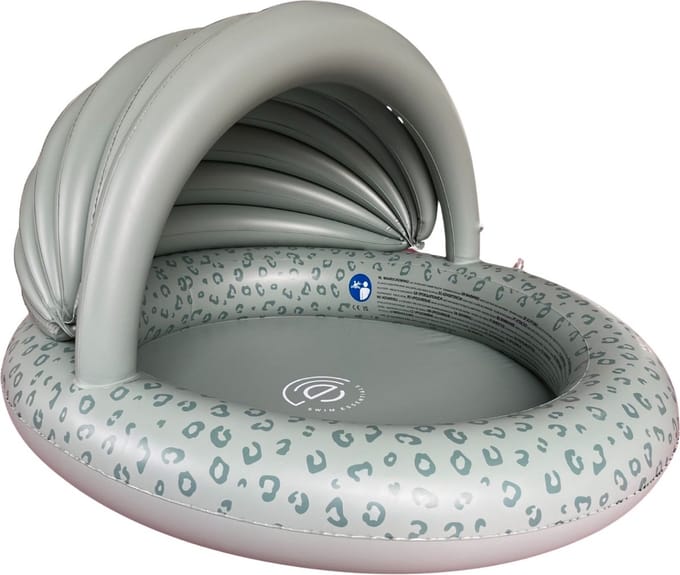 Swim Essentials 100cm Groen Luipaard Kinder Zwembad met luifel