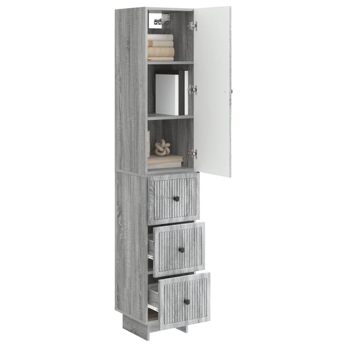 vidaXL - Kast - Set - 2 - st - Bewerkt - hout