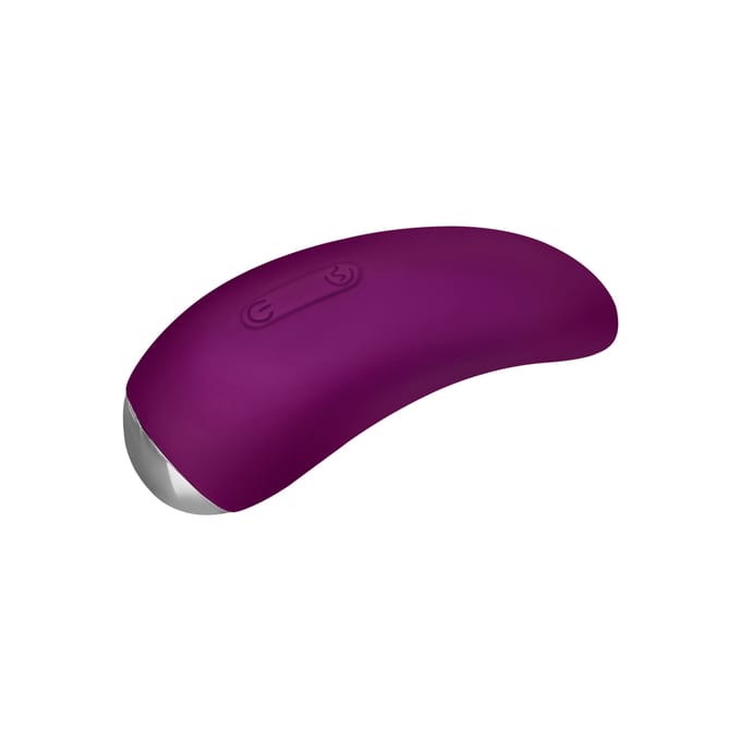 Tongvormige oplegvibrator van siliconen, 9 cm