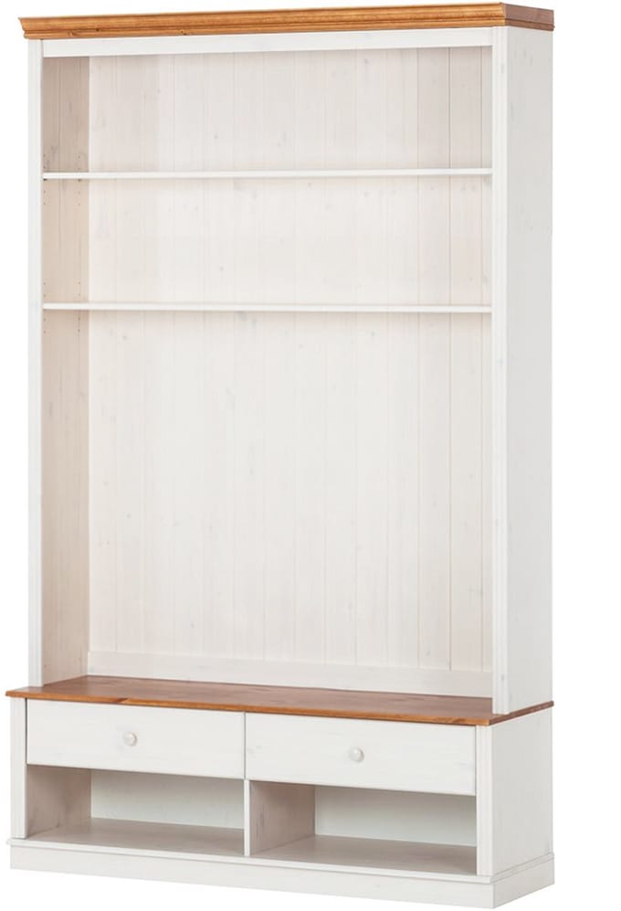 Anita-Boekenkast Lowboard - 2-laden - Wit