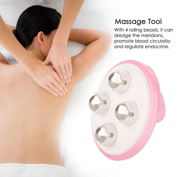 Roestvrij Staal Bal Kraal Lichaam Dredgen Massager Spierpijn Verlichting Ontspanning Massage Gereedschap pink