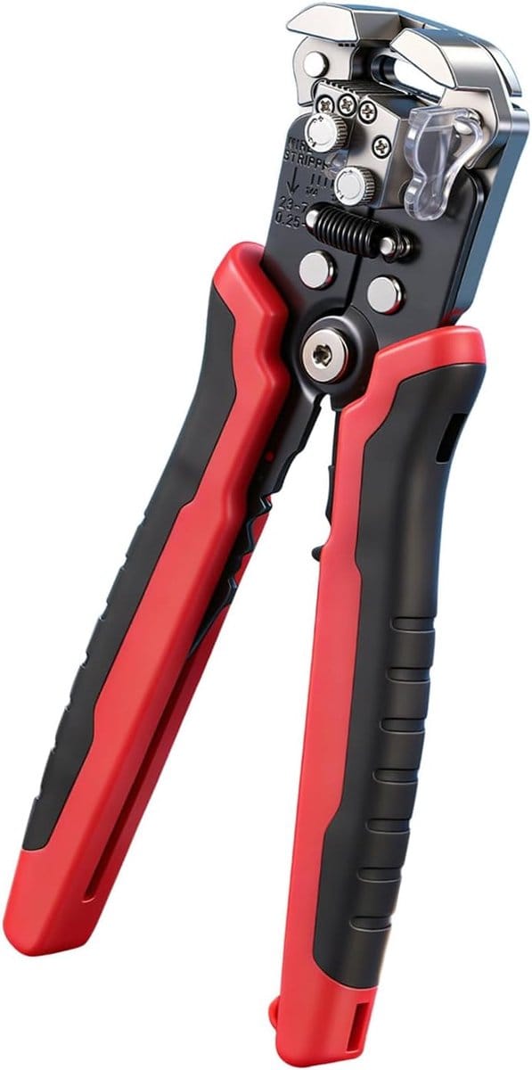 Automatische Draadstripper - Kabelsnijder Tool - Bedrading Klussen - Multifunctioneel Ontwerp - ca. 21 cm - Grijs