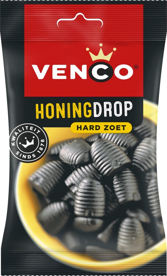 Venco | Honingdrop | Hard & Zoet | 12 x 120 gram