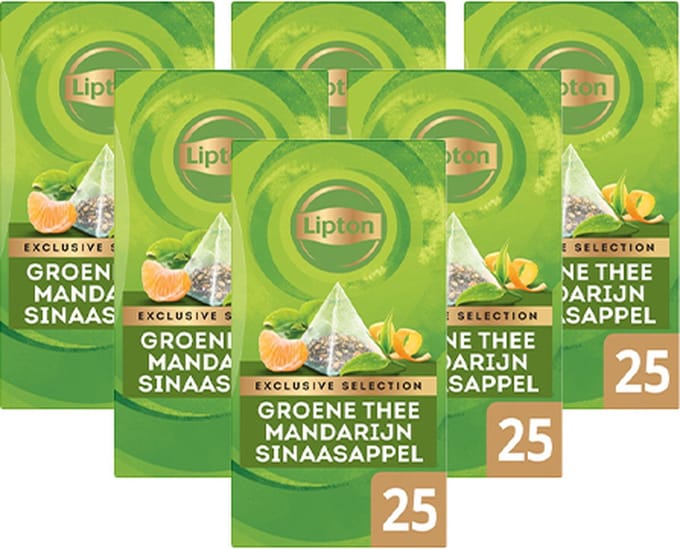 Lipton - Exclusive Selection Groene thee Mandarijn Sinaasappel - 6x 25 zakjes