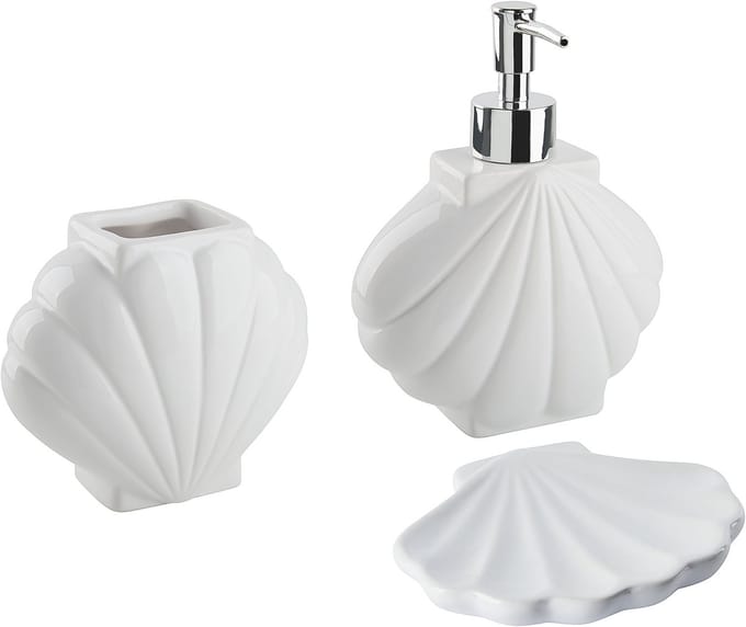 SHELL - Badkamerset - Wit - Dolomiet