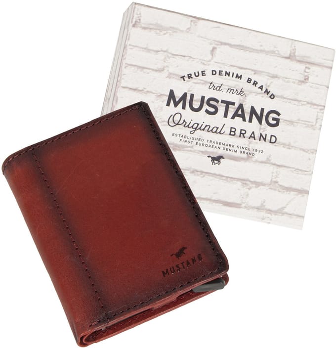 Mustang - Temi - RFID proof - Aluminium Case - Creditcardhouder- Wallet - Rood
