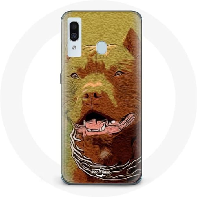 Coque pour Samsung Galaxy A20 American Pit Bull Terrier