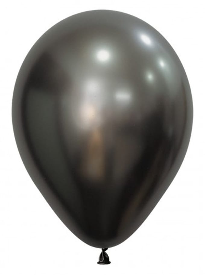 Latex ballon – R12 – Silk Midnight Grey – 880 – 12 Stuks