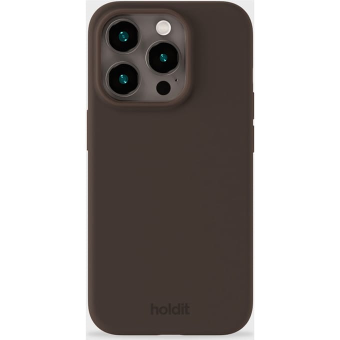Holdit Silicone Case geschikt voor Apple iPhone 15 Pro - Chocolate