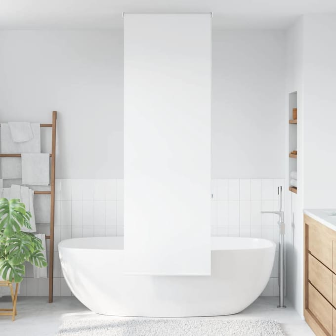 vidaXL - Doucherolgordijn - 60x240 - cm - stofbreedte - 56 - cm