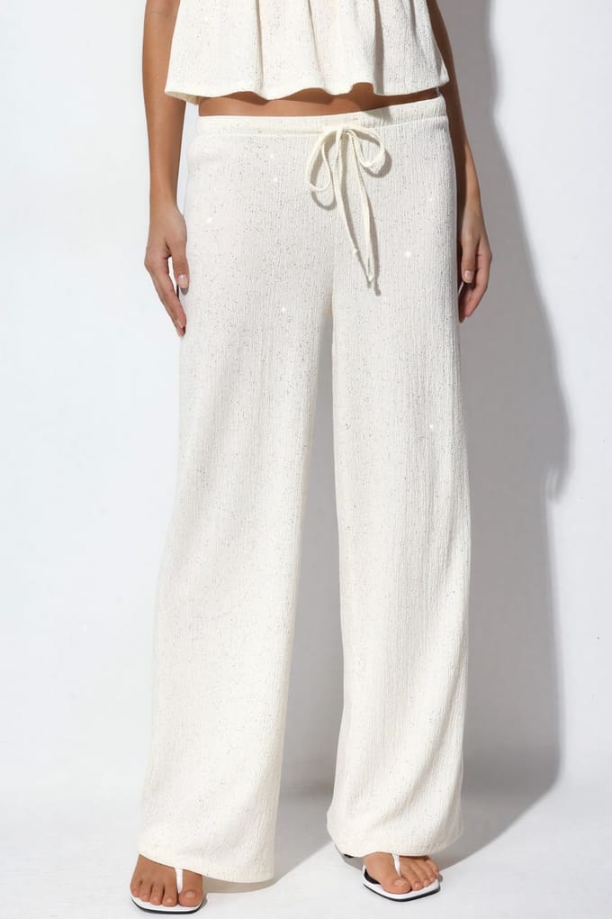 Dames Rechte Trouser met Touwtjes