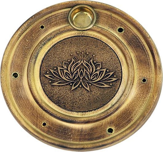 Wierook en kegeltjes brander lotus - 10 - Hout - L