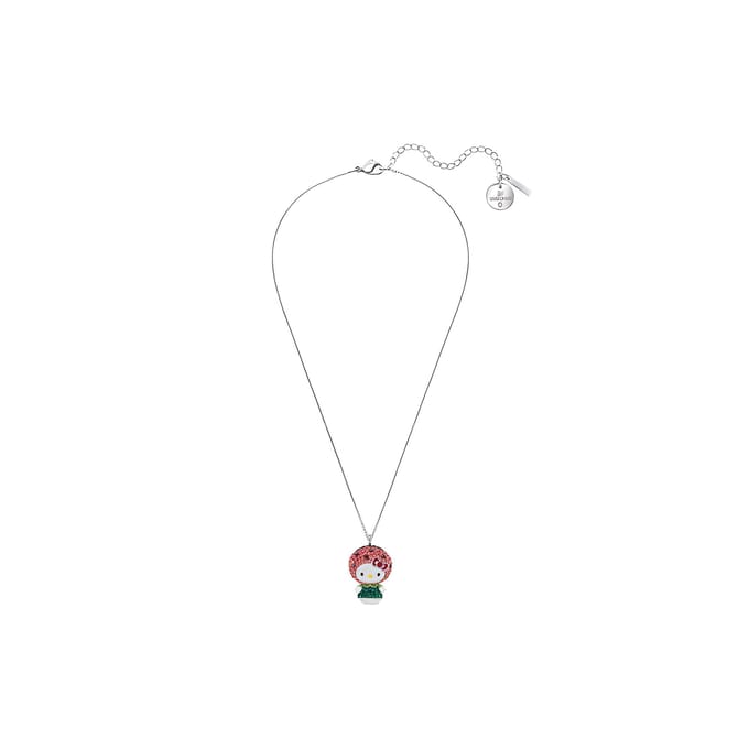 Swarovski Hello Kitty Watermeloen Ketting Damesketting 5373134 White Gold-Plated,F white