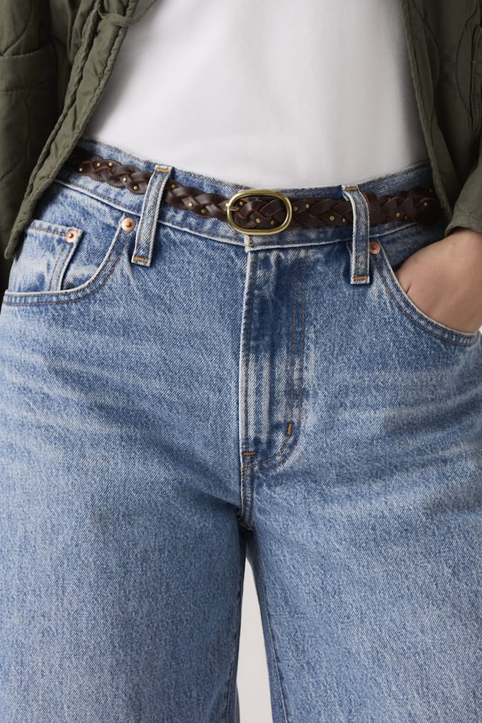 Levi's Taylor Braid Belt Größe: 80 | Gürtel Outlet | Damen