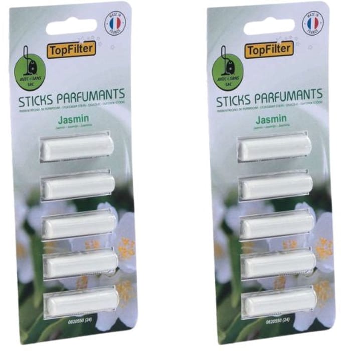 Set van 10 geursticks voor stofzuiger met jasmijn TopFilter
