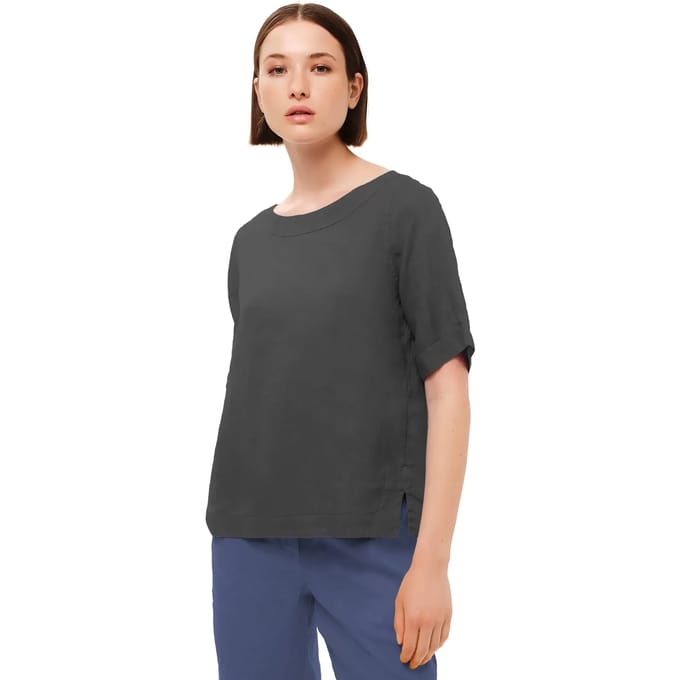 Vrouwenblouse Haris Cotton Essentials Split Hem