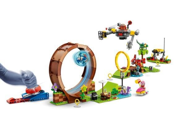 LEGO 76994 Sonic the Hedgehog Sonics Green Hill Zone loopinguitdaging Speelgoed met Amy Figuur