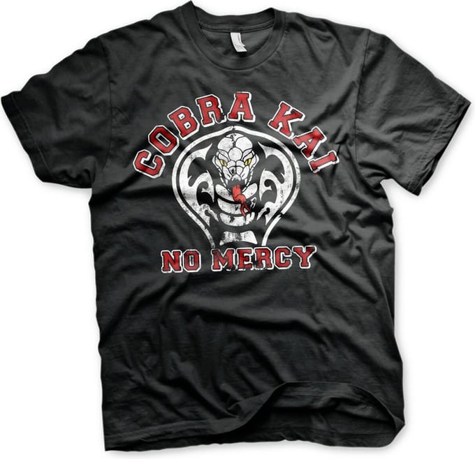 Cobra Kai No Mercy T-shirt Zwart