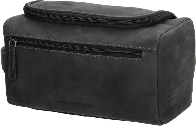 Hide & Stitches Idaho Toilettas - 100% Leer - Zwart