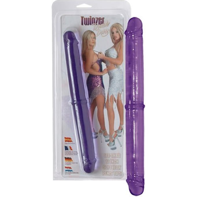Twinzer Dubbele Paarse Dildo