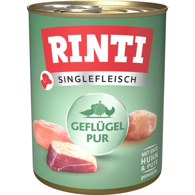 RINTI Singlefleisch 6 x 800 g  - Puur gevogelte