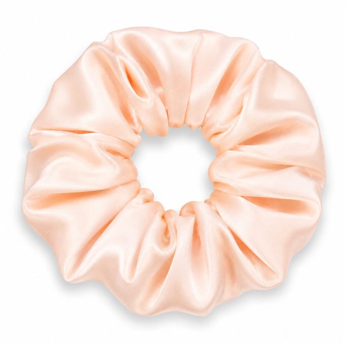 Lajetti - 100% Zijden Scrunchie Zalmroze - Moerbei Zijde Haarelastiek