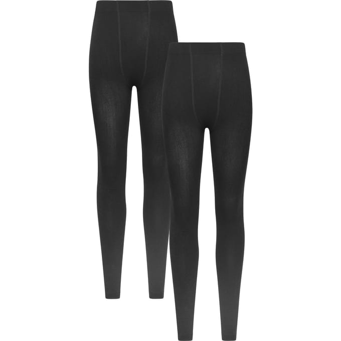 Mountain Warehouse Dames/Dames Geborstelde Isotherm Thermische Legging (Set van 2) (Zwart)