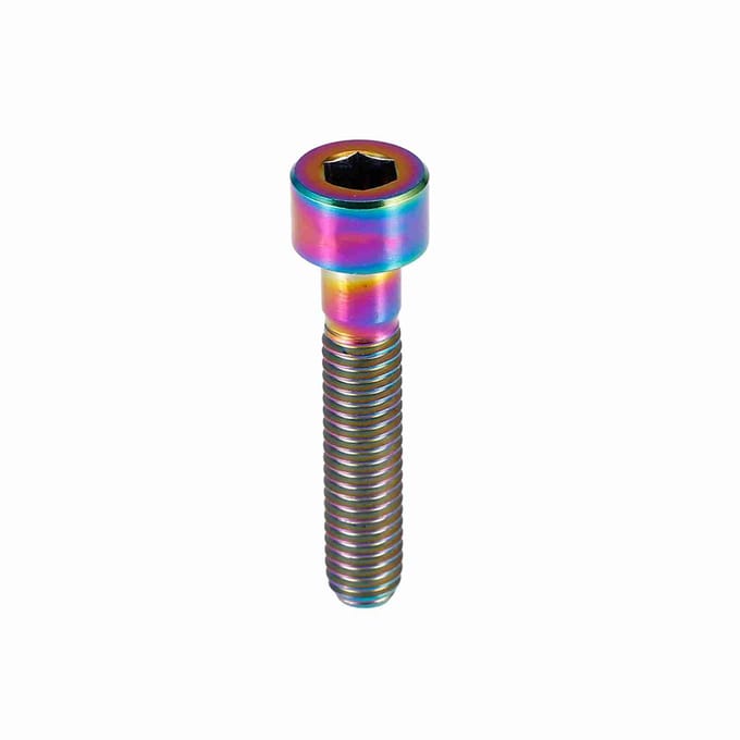 1 stuks Titanium Fiets Headset Stuurpen M6 Schroefdraad Bout 30 35 40 50 Lang Schroef Fiets Accessoire M6x30 gray