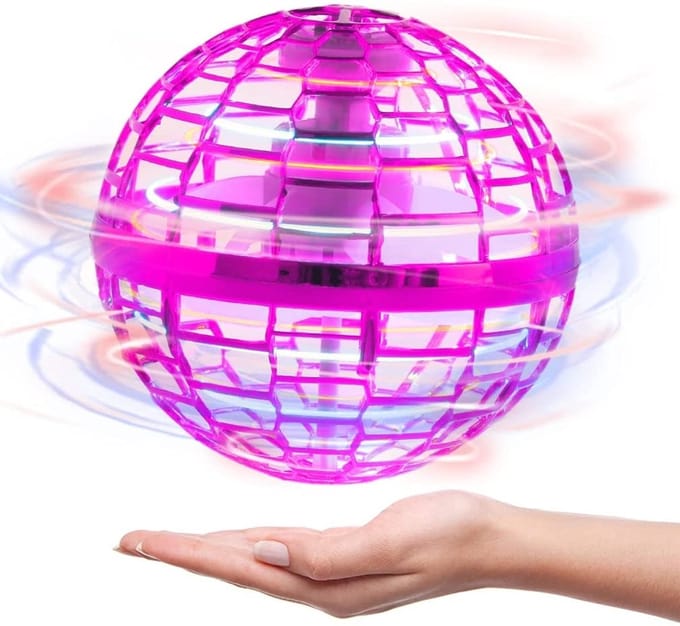 Fly-nova Pro Vliegende Spinner - LED - Roze