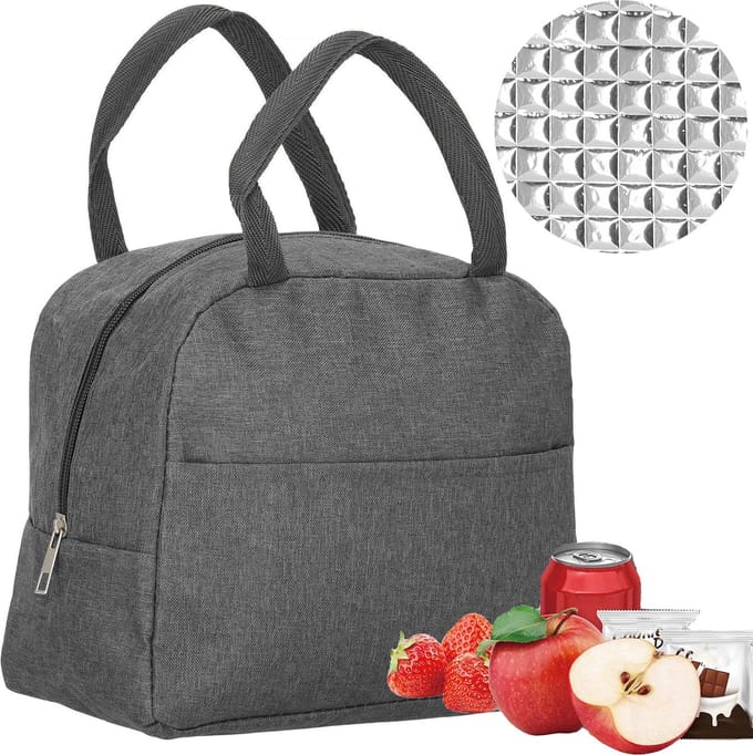 Springos Geïsoleerde Koeltas - Lunchtas - 5 Liter - Grijs