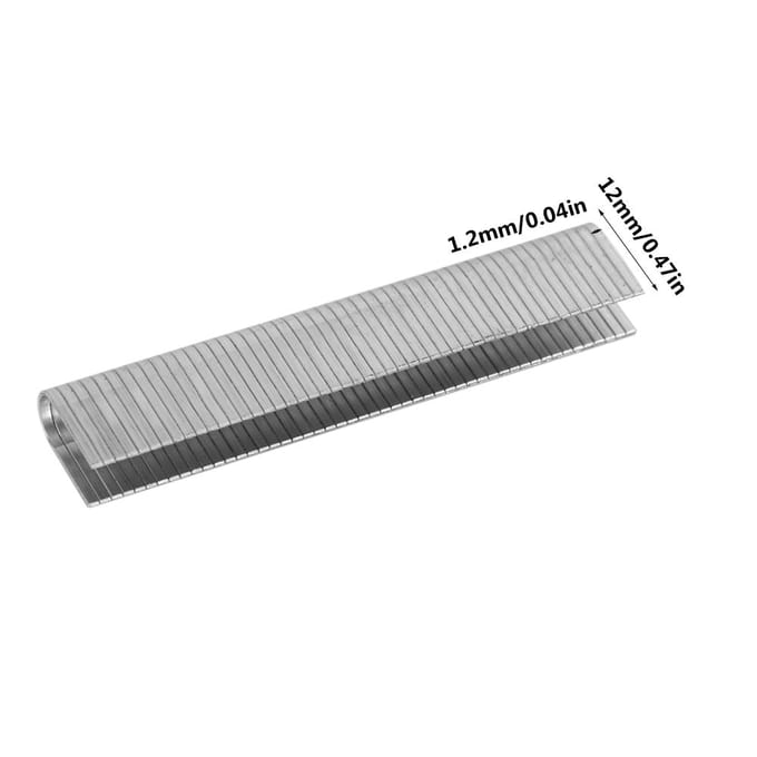 1000 stuks Nietjes Spijkers Bevestigingsmiddelen voor Handheld Nietpistool Nietmachine U-type white