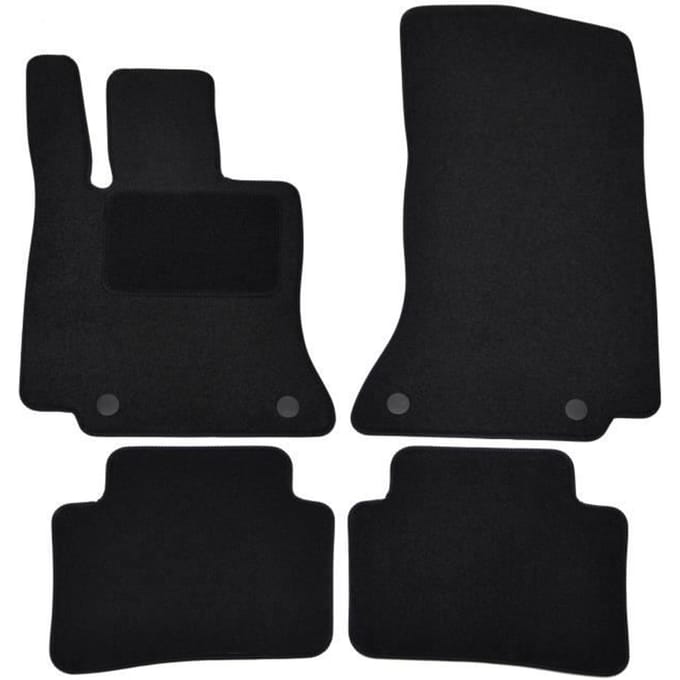 Vloermatten - Mercedes - C-klasse W206 S206 - Zwart velours - 4 stuks - Antislip