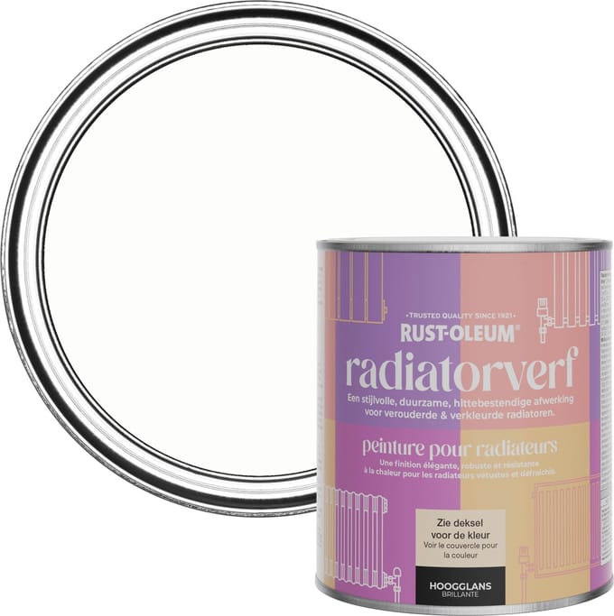 Rust-Oleum Wit Radiatorverf Hoogglans - Krijtwit 750ml