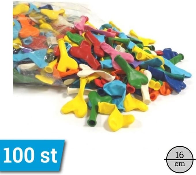 Mini Hart KLEIN Ballonnen Assortiment ± 100 stuks ±15cm