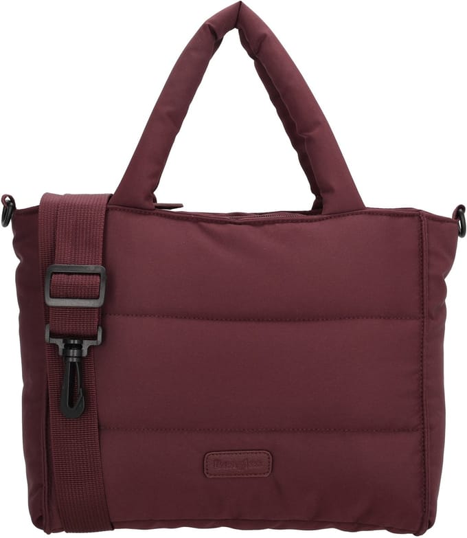 Beagles Calvia Shopper - Hand & Schoudertas - Soft Puffer - Dames Tas - Tote Bag - Dames Tas - Bordeaux rood