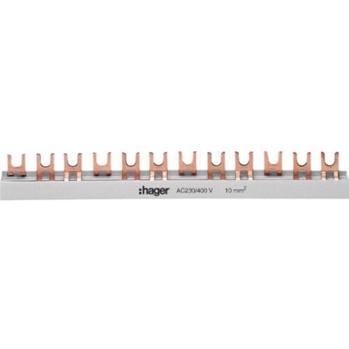 Hager KDN363B HAGER KDN363B veiligheidsschakelaar-toebehoren Phase busbar Meerdere kleuren 1 stuk(s)