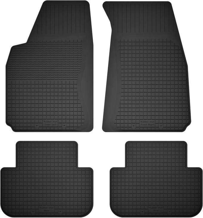 Wielganizator BasicProtect Serie - Universele Rubber Automattenset - 1,5 cm Rant - Set van 4