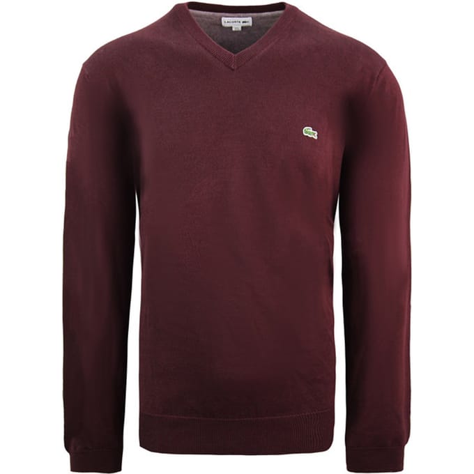 Lacoste Effen Heren Sweater Bourgondië