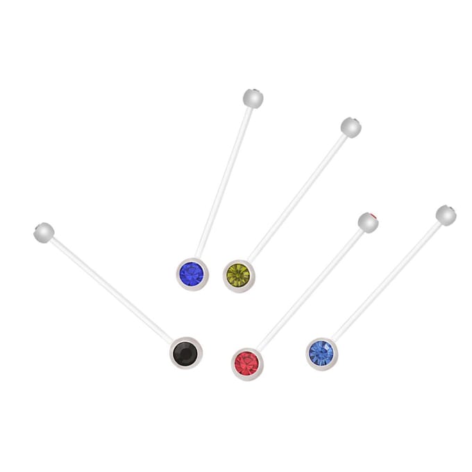 10PCS Navel Navel Ring Zwangerschap Moederschap Flexibele Transparante Lange Buik veelkleurig