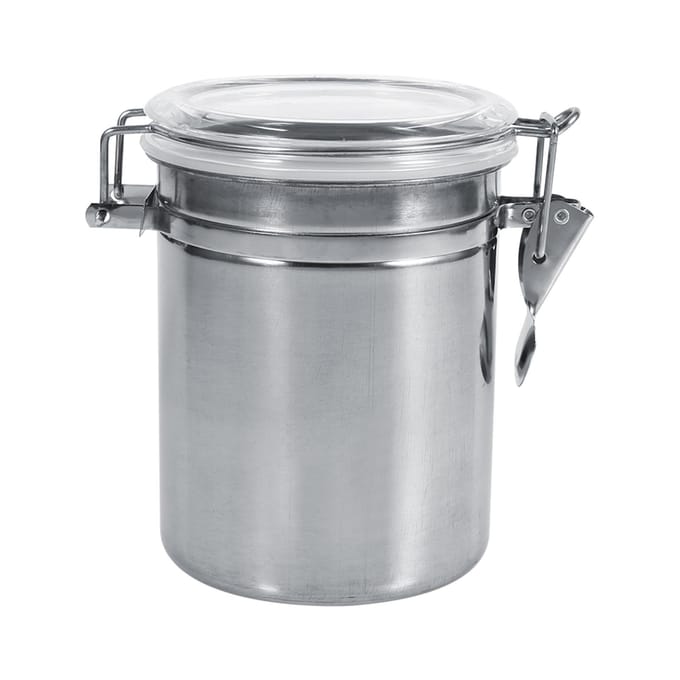 RVS Keuken Voedselcontainer Fles Suiker Thee Koffiebonen Bus (L) Medium 4.75L gray