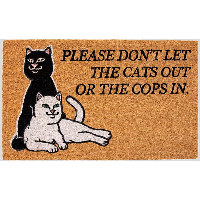RIPNDIP Don'T Let The Cops In Vloerkleed bruin